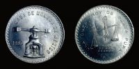 Mexico, 1980 AD., Mexico city mint, Medallic Silver Bullion Coinage, 1 troy ounce of silver, KM M 49 b.5.