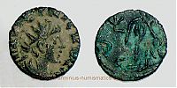 271-274 AD. and later, Tetricus II, irregular mint, Antoninianus, Spes type, cf. Zschucke, Eifelfund 399/406. 