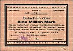 1923 AD., Germany, Weimar Republic, Glehn (municipality), Notgeld, currency issue, 1.000.000 Mark, Tieste 05.06. B 55 Obverse 