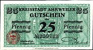 1918 AD., Germany, second empire, Ahrweiler (town), Notgeld, 25 Pfennig, Grabowski A3.2a. 259723 Obverse 
