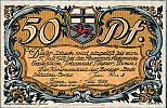 1920 AD., Germany, Weimar Republic, Bonn, Stadtsoldaten-Corps carnival club, Notgeld, collector series issue, 50 Pfennig, Grabowski/Mehl 141.1-1/6. Obverse 