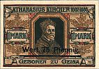 1921 AD., Germany, Weimar Republic, Geisa (town), Notgeld, collector series issue, 75 Pfennig on 1 Mark, Grabowski/Mehl 413.2b-1. Reverse