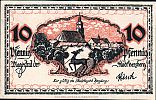 1918-1921 AD., Germany, 2nd Empire - Weimar Republic, Herzberg an der Elster (town), Notgeld, currency issue, 10 Pfennig, Tieste 2985.10.01.A. Obverse