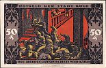 1922 AD., Germany, Weimar Republic, Köln, town, Notgeld, collector series issue, 50 Pfennig, Grabowski/Mehl 717.2-2/3. E 078911 Reverse 