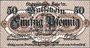 1917 AD., Germany, 2nd Empire, Lahr, town, Notgeld, currency issue, 50 Pfennig, Tieste 3810.05.05.1. Obverse 