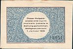 1920-1921 AD., Germany, Weimar Republic, Lockstedter Lager, Emil Rachow, Kasino, Notgeld, collector series issue, 50 Pfennig, Grabowski/Mehl 811.1a. 12051 Reverse 