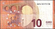 European Union, European Central Bank, Pick 21n. 10 Euro, 2019 AD., Printer: Oesterreichische Banknoten und Sicherheitsdruck GmbH, Vienna, Austria, N013D5-NB5418173178 Reverse 