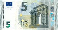 European Union, European Central Bank, Pick 20n. 5 Euro, 2013 AD. Printer: Oesterreichische Banknoten und Sicherheitsdruck GmbH, Vienna, Austria, N019F5-NB5620515561 Obverse 