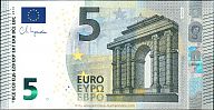 European Union, European Central Bank, Pick 26n. 5 Euro, 2013 AD. Printer: Oesterreichische Banknoten und Sicherheitsdruck GmbH, Vienna, Austria, N020D6-NC6413330978 Obverse 