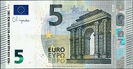 European Union, European Central Bank, Pick 26n. 5 Euro, 2013 AD. Printer: Oesterreichische Banknoten und Sicherheitsdruck GmbH, Vienna, Austria, N020I2-NC2913384005 Obverse 