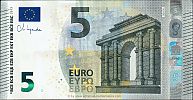European Union, European Central Bank, Pick 26n. 5 Euro, 2013 AD. Printer: Oesterreichische Banknoten und Sicherheitsdruck GmbH, Vienna, Austria, N020I6-NC6913335599 Obverse 