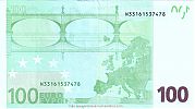 European Union, European Central Bank, Pick 18n. 100 Euro, 2011-2019 AD., Printer: Oesterreichische Banknoten und Sicherheitsdruck GmbH, Vienna, Austria, N33161537478-F007C3 Reverse 