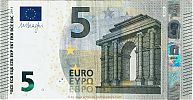 European Union, European Central Bank, Pick 20n. 5 Euro, 2013 AD. Printer: Oesterreichische Banknoten und Sicherheitsdruck GmbH, Vienna, Austria, N014F2-NA2629733005 Obverse 