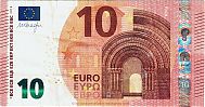 European Union, European Central Bank, Pick 21n. 10 Euro, 2019 AD., Printer: Oesterreichische Banknoten und Sicherheitsdruck GmbH, Vienna, Austria, NA4501427113-N002E4 Obverse 
