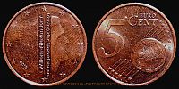 2015 AD., Netherlands, Willem-Alexander, Utrecht mint, 5 Euro Cent, KM 346. 