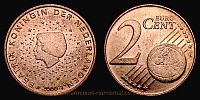 2000 AD., Netherlands, Beatrix, Utrecht mint, 2 Euro Cent, KM 235.