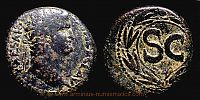 Antiochia ad Orontem in Syria,  65-66 AD., Nero, Ã†21, RPC 4297.