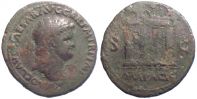  65 AD., Nero, Lugdunum mint, Ã† As, RIC 460.