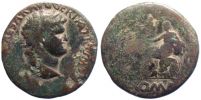  65 AD., Nero, Lugdunum mint, Ã† Sestertius, RIC 398.