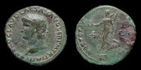  65 AD., Nero, Lugdunum mint, Dupondius, RIC 412.