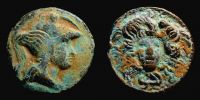 Athena / Medusa big bronze fantasy tourist medal.
