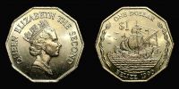 Belize, 1990 AD., Elizabeth II, Royal Mint, 1 Dollar, KM 99.