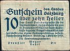 1919 AD., Austria, 1st Republic, Salzburg (state), Notgeld, 10 Heller, Mehl 860 Ia. Obverse 