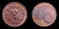 2002 AD., Austria, Vienna mint, 1 Euro Cent, KM 3082. 
