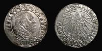 1544 AD., German States, Prussia, Albrecht von Brandenburg, KÃ¶nigsberg mint, Groschen, Saurmasche coll. 5078.