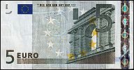 European Union, European Central Bank, Pick 8x.1. 5 Euro, 2009 AD. Printer: Giesecke & Devrient, Germany, P013H6-X25702847309 Obverse 