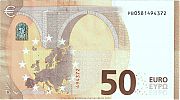 European Union, European Central Bank, Pick 23p. 50 Euro, 2017 AD., Printer: Johan EnschedÃ© Security Print, Haarlem, Netherlands, PB0581494372-P001C3 Reverse