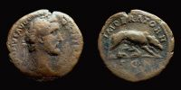 143-144 AD., Antoninus Pius, Rome mint, As, RIC 734a.