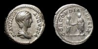 202-205 AD., Plautilla, Rome mint, Denarius, RIC 365a.