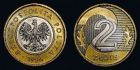 1994 AD., Poland, Warsaw mint, 2 Zlote, Y 283.