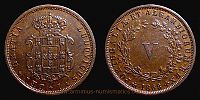 1868 AD., Portugal, Luiz I, Lisbon mint, 5 Reis, KM 513. 