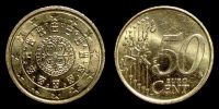 2002 AD., Portugal, Lissabon mint, 50 Cent.