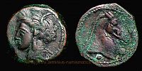      300-241 BC., Punic empire, Punic-Sardinia, Shekel, Alexandropoulos 57 var.