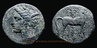        325-300 BC., Carthage in Zeugitana, Siculo-Punic, Carthage and other mints, Ã†15, SNG Cop. 109-113.