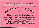 1918 AD., Germany, 2nd Empire - Weimar Republic, Konstadt, town, Notgeld, currency issue, 7 Pfennig, Tieste 3665.05.20.1.A.y. Obverse 