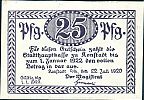 1920 AD., Germany, Weimar Republic, Konstadt, town, Notgeld, currency issue, 25 Pfennig, Tieste 3665.05.41. 49853 Obverse 
