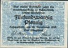 1918 AD., Germany, Weimar Republic, Schweidnitz, Stadt, Notgeld, currency issue, 25 Pfennig, Tieste 6775.20.05.2. 22956 Obverse 
