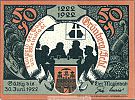 1922 AD., Germany, Germany, Weimar Republic, Grünberg in Schlesien, Stadt, Notgeld, collector series issue, 50 Pfennig, Grabowski/Mehl 489.5a-6/7. Obverse