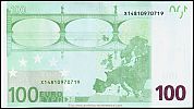 European Union, European Central Bank, Pick 18x.1. 100 Euro, 2011-2019 AD., Printer: Bundesdruckerei, Berlin, Germany, R008C2-X14810970719 Reverse 