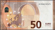 European Union, European Central Bank, Pick 23r. 50 Euro, 2017 AD., Printer: Bundesdruckerei, Berlin, Germany, R024D4-RC3560107675 Reverse 