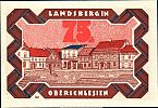 1921 AD., Germany, Weimar Republic, Landsberg in Oberschlesien, Stadt, Notgeld, collector series issue, 75 Pfennig, Grabowski/Mehl 763.1a-6/9, 05648 Reverse 