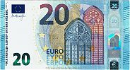 European Union, European Central Bank, Pick 22r. 20 Euro, 2015 AD., Printer: Bundesdruckerei, Berlin, Germany, R001I3-RA0009098385 Obverse 