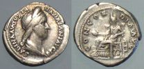 124-134 AD., Sabina, Rome mint, Denarius, RIC 398.