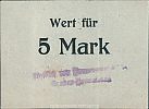 1915 AD., Germany, 2nd Empire, Schlesiengrube (Fürstlich von Donnermarck´sche Grubenverwaltung), Notgeld, currency issue, 5 Mark, Tieste 05.32. (1) Obverse 