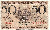 1919-1921 AD., Weimar Republic, Fraustadt, Stadt, Notgeld, currency issue, 50 Pfennig, Tieste 1945.05.27.2. I 091288 Obverse