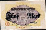 1918 AD., Germany, Weimar Republic, Altona (town), Notgeld, 5 Mark, Geiger 012.04.a. 917801 Obverse 